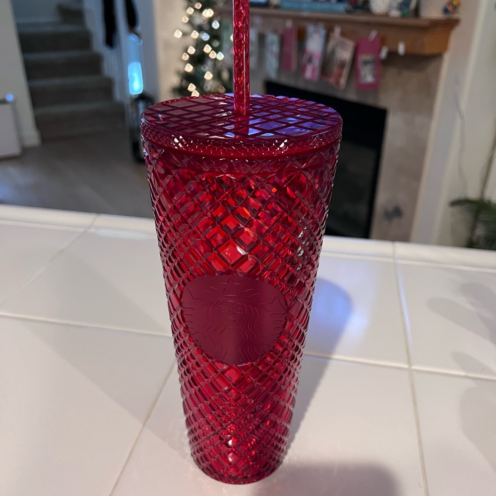 NWT Starbucks Venti Red Jeweled Tumblers